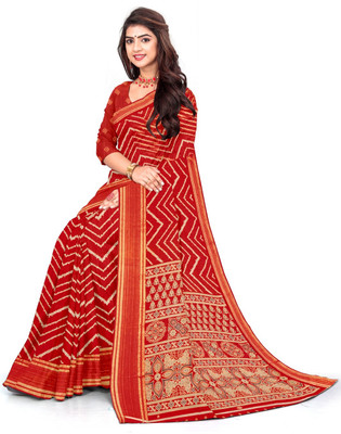 AVM SILK MILLS Printed Daily Wear Cotton Blend Saree(Multicolor)