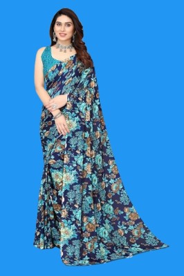 Radhikaa Printed Bandhani Chiffon Saree(Multicolor)