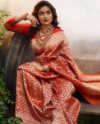 ANAHANT Self Design Banarasi Art Silk Saree(Multicolor)