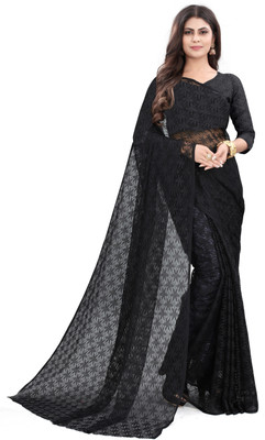 Saadhvi Digital Print Daily Wear Georgette Saree(Black)