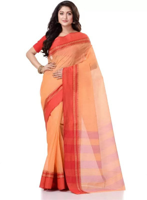 BongSaree Printed Daily Wear Cotton Blend Saree(Multicolor)