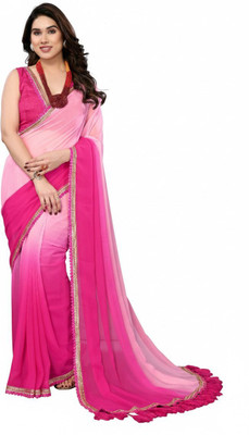Tantvi Woven Handloom Georgette Saree(Multicolor)