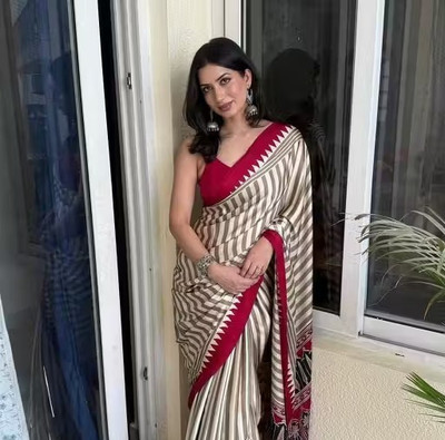 Shandhya Printed Bollywood Art Silk Saree(Multicolor)
