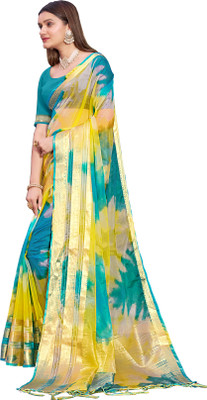 Aarunika SBT Digital Print Bollywood Art Silk Saree(Light Blue)