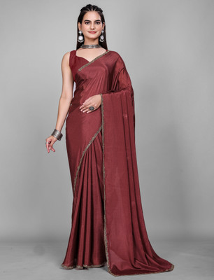 VISHNU Woven Kanjivaram Jimmy choo, Pure Silk Saree(Brown)