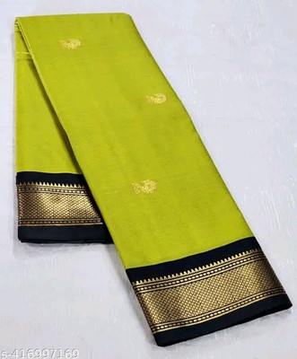 Paithani Woven Banarasi Pure Silk Saree(Green)