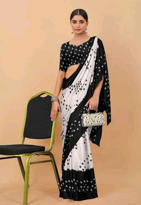 jihana fab Self Design Kanjivaram Georgette, Silk Blend Saree(Black)