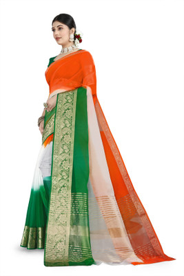 Aarunika BS Digital Print Bollywood Art Silk Saree(Multicolor)