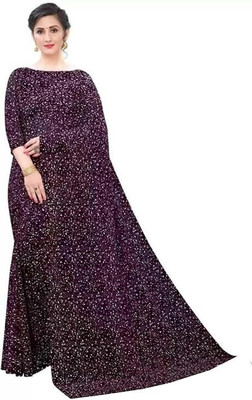 MDD Embroidered Bollywood Net Saree(Multicolor)