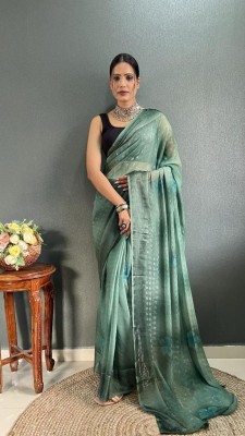 Reeta Fashion Printed Bollywood Georgette Saree(Green)