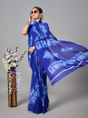 nirmal creation Printed Daily Wear Georgette Saree(Multicolor)