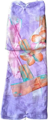 KNA Floral Print Daily Wear Georgette Saree(Green)