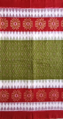 DK FASHION Printed, Self Design Sambalpuri Pure Cotton Saree(Multicolor)