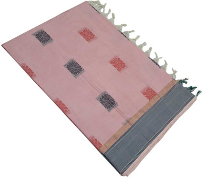 sri amman sarees Self Design, Woven Venkatagiri Pure Cotton Saree(Cream)