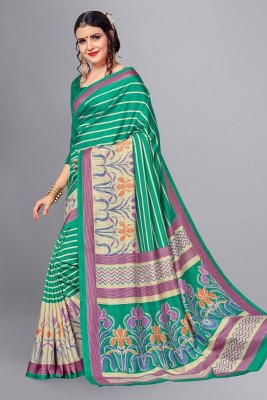 Vimla Printed Daily Wear Art Silk Saree(Green)