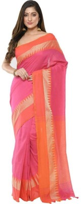 jammdanilaxmi Printed Handloom Cotton Silk Saree(White)