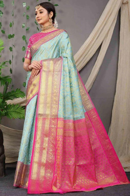 SGF11 Self Design Handloom Art Silk Saree(Multicolor)