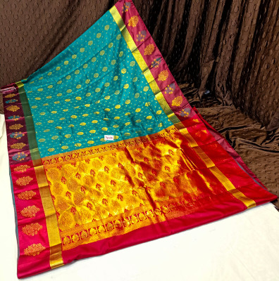 Spewim Woven Banarasi Art Silk Saree(Light Blue)