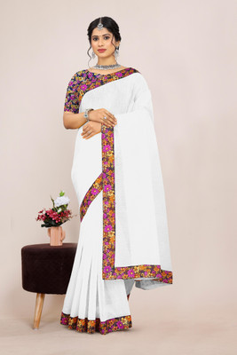 manish Solid/Plain Bollywood Silk Blend, Art Silk Saree(Pink)
