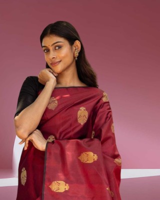 Bittu Fashion Embroidered Bollywood Tussar Silk Saree(Multicolor)