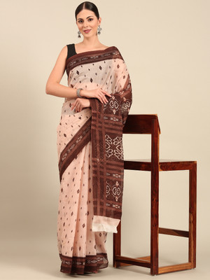 SHANVIKA Printed Daily Wear Pure Cotton Saree(Pink)