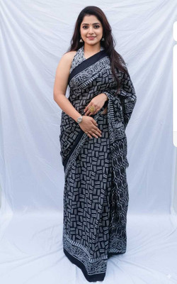 CRAFTWELL Self Design Handloom Pure Cotton Saree(Multicolor)