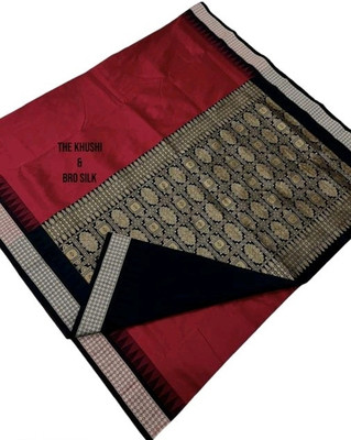 BSSaree Solid/Plain Sambalpuri Silk Blend Saree(Maroon)