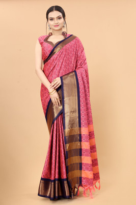valida Printed Mysore Pure Silk Saree(Pink)