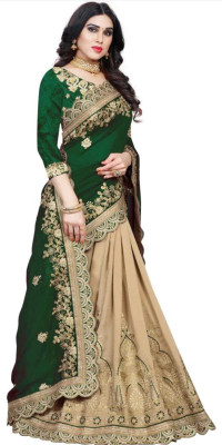 VaIdehi Printed Kanjivaram Art Silk Saree(Green)