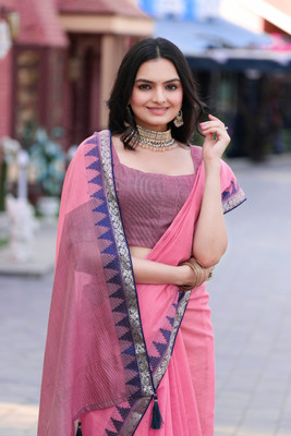 sarify creation Solid/Plain Daily Wear Pure Cotton Saree(Multicolor)