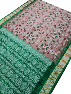 satrangi creation Digital Print Sambalpuri Jacquard Saree(Blue)