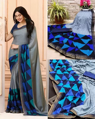 Insta Trendz Printed Daily Wear Georgette, Chiffon Saree(Multicolor)