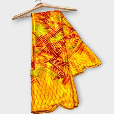 majisasaree Woven Chanderi Silk Blend Saree(Yellow)