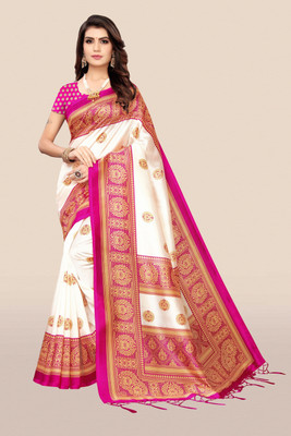Moda Rapido Printed Bollywood Art Silk Saree(Pink)
