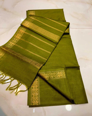 Zafren Handloom Woven Bhagalpuri Cotton Silk Saree(Red)