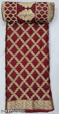 SONAM SAREES Printed Banarasi Art Silk Saree(Maroon)