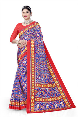 AADIYOGI ENTERPRISE Digital Print Bollywood Crepe Saree(Multicolor)