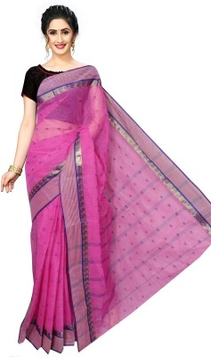 Happy Creation Printed Bollywood Handloom Pure Cotton Saree(Multicolor)