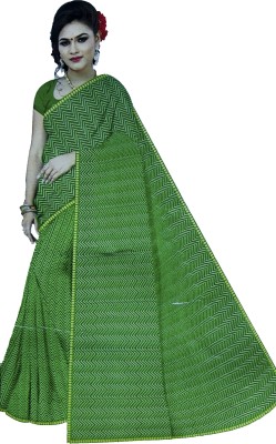 Shree Sanwaliya textile Printed Daily Wear Georgette Saree(Green)