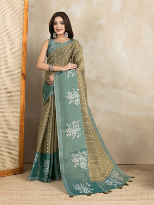 PK SAREES Digital Print Daily Wear Tissue Saree(Multicolor)