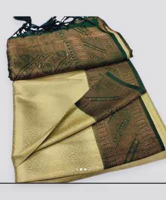 Banaras silk palace Woven Banarasi Pure Silk Saree(Light Green)