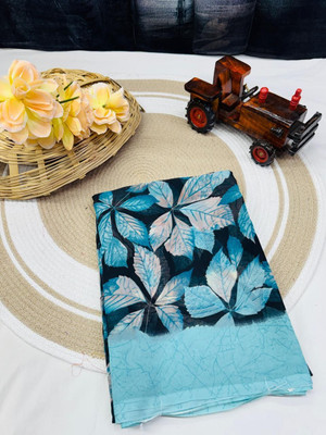 HouseOfCommon Ombre Bollywood Georgette Saree(Blue)