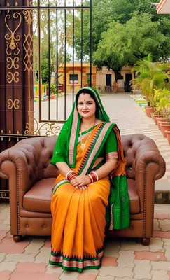 Tilfelle Woven, Temple Border Sambalpuri Silk Blend Saree(Mustard)