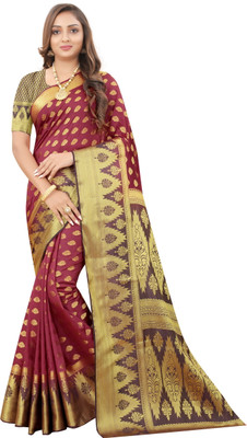 Balaji Dyed Banarasi Nylon Saree(Multicolor)