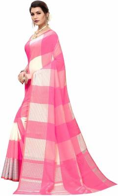 Saadhvi Floral Print Bollywood Cotton Silk Saree(Pink)