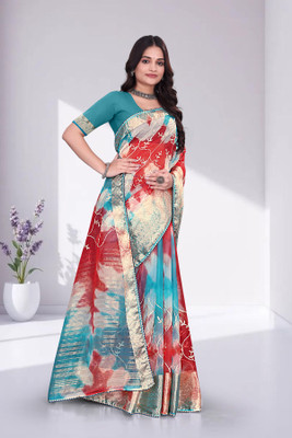 Aarunika SKT Solid/Plain Bollywood Organza Saree(Maroon)