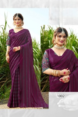 SHILPKALA Embellished Bollywood Chiffon Saree(Magenta)