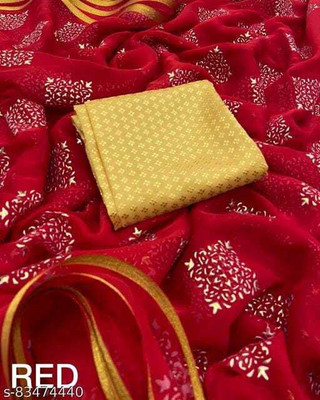 VINIT ENTERPRISE Polka Print Daily Wear Chiffon Saree(Maroon)