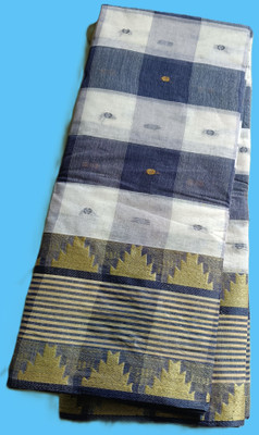 Maasaree Woven Tant Pure Cotton Saree(Multicolor)
