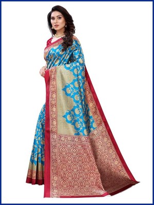 Shumlya Printed Daily Wear Art Silk Saree(Multicolor)